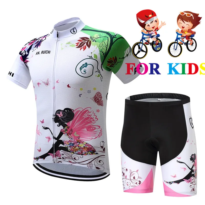 

Child Bike Racing Cycling Jersey Tops Summer Girl/boy Short Sleeve Bicycle Cycling Clothing Breathable MTB Bike Jerseys Kids