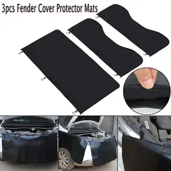

3pcs Universal Car Magnetic for Fender Cover Protector Mechanic Work Mat Auto Repairing Pad