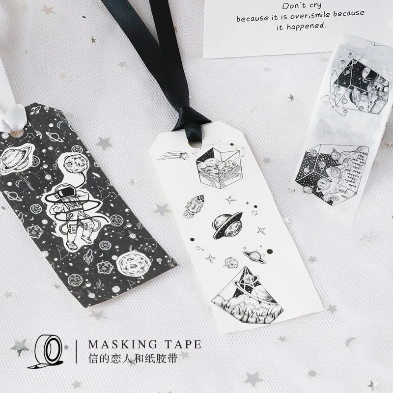 Маскировочная лента Dream Fly Вселенная космос планета Washi клейкая самодельная