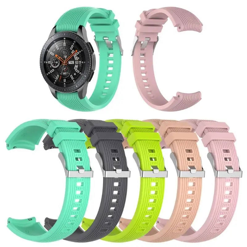 

1Pcs Soft Silicone 22mm Watch Band Bracelet Wrist Strap Replacement for Samsung Galaxy Watch 46mm High Quality Watch Band
