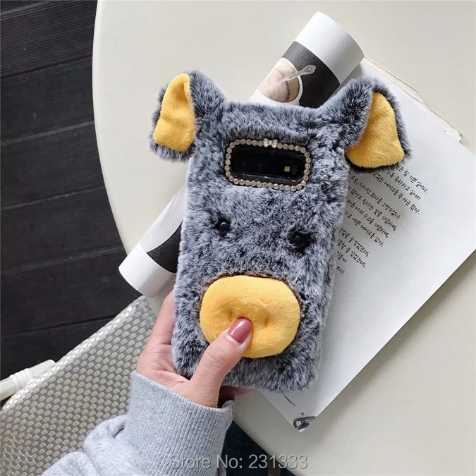 C ku для Samsung Galaxy S9 S10 PLUS S10E NOTE 9 Мягкий чехол из ТПУ с объемным рисунком поросенка и