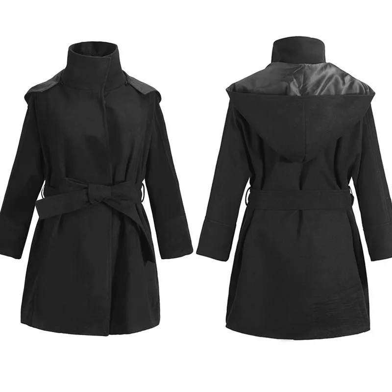 Ruiyige 2018 Winter Coat Women Removable Faux Fur Collar Woman Jacket Outwear Female Woolen Overcoat With Belt&Pockets Oversize Ruiyige 2018 Winter Coat Women Removable Faux Fur Collar Woman Jacket Outwear Female Woolen Overcoat With Belt&Pockets Oversize