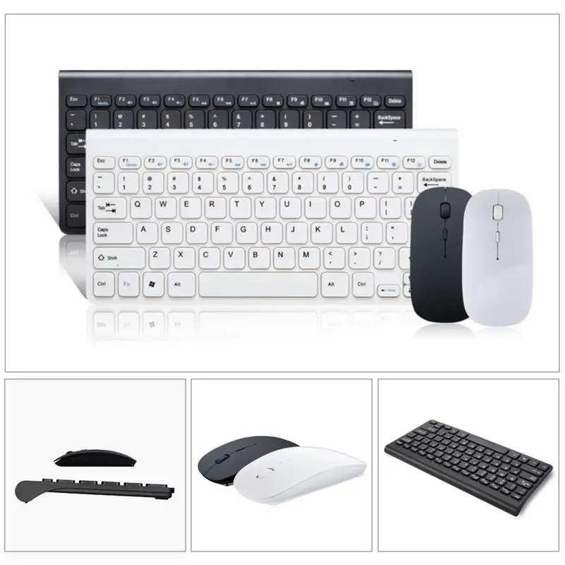 

Ergonomic Wireless Keyboard And Mousefor Computer Or Laptop Wireless Keyboard Mouse Set Mini Keyboard For Games Office