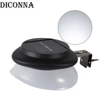 

New 9 LED Solar Powered Gutter Light Outdoor Garden Yard Wall Fence Pathway Lamp