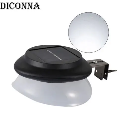 Order Price of  New 9 LED Solar Powered Gutter Light Outdoor Garden Yard Wall Fence Pathway Lamp