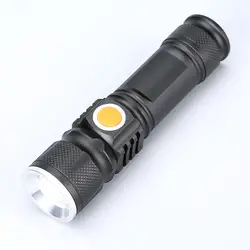 XPE/T6 светодиодный фонарик Открытый миниатюрный фонарь для велосипеда Масштабируемые регулируемый USB зарядки Диапазон освещения ночной