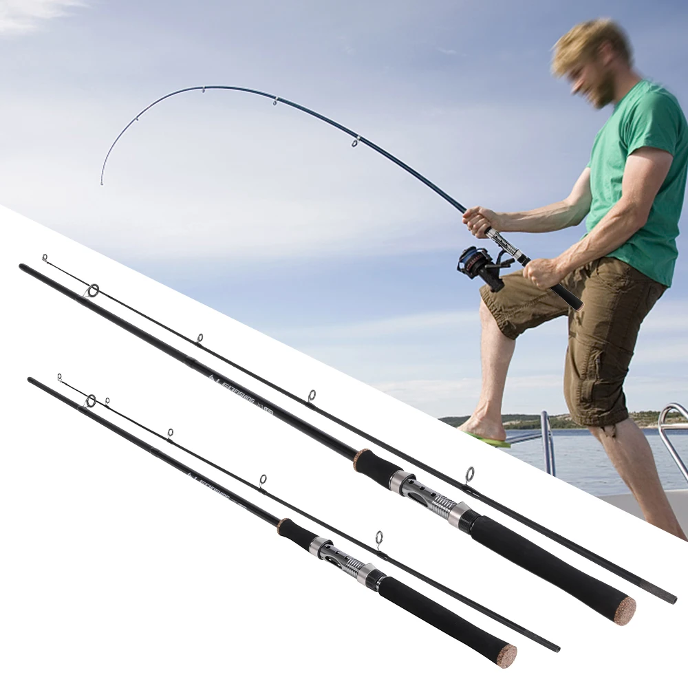 LEO 1.8M/2.1M Fishing Rod 2 Sections Telescopic Fiberglass Portable