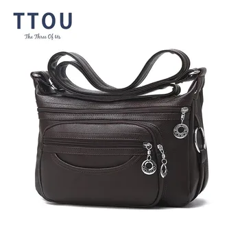 

TTOU Women Pu Messenger Bags Casual Small Hobos Bag Ladies Solid Shoulder Bag Female Daily Crossbody Bags Sac