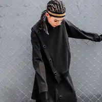 LANMREM 2019 New Fashion Round Collar Full Sleeve Patchwork Hole Causal Sweatshirt Female's Casaco Feminino Tops Vestido YE35201
