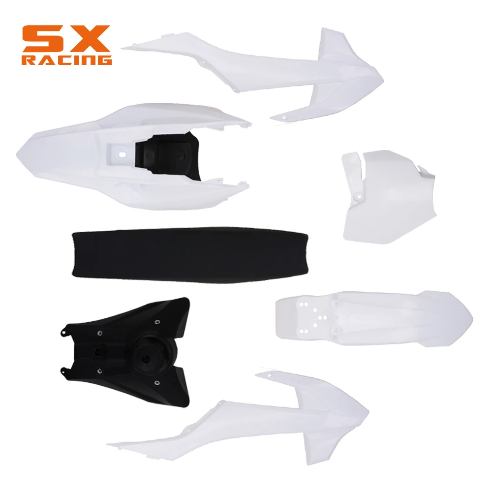 

Motorcycle Front Rear Fender Mudguards Gas Fule Tank Number Plate Seat Side Panel Fairing Cover Plastic For KTM SX50 50 SX 16-19