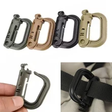 D-ring Clip Molle лямки Рюкзак Пряжка защелкивающийся замок поход горный подъем открытый прикрепить пластмассовая Скоба карабин Гримлок лагерь