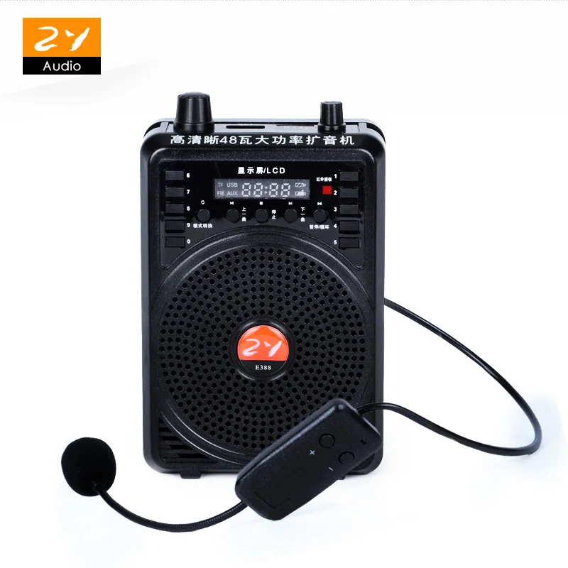 Портативный голосовой мини-усилитель динамиков поясной ремень с FM TF MP3 Powerbank для гидов, учителей, обучающих беспроводной микрофон