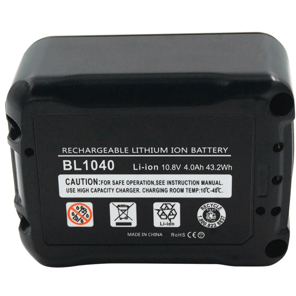 12 В 4000 мАч литиевая аккумуляторная батарея для Makita Cxt Bl1040 Bl1015 Bl1020B Df031D Td110D беспроводные дрели