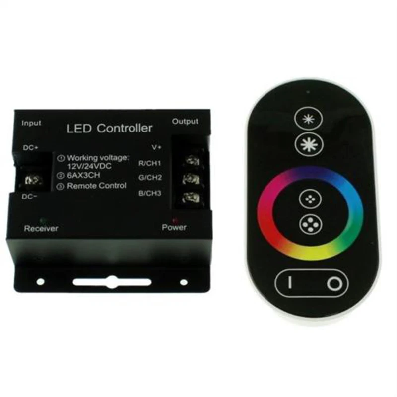 Цветная (RGB) RF сенсорный Управление пульт дистанционного управления Schwarz + 6 пульта