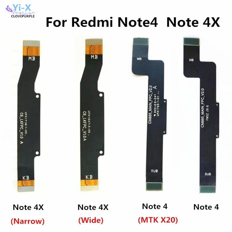 10X материнская плата для Xiaomi Redmi Note 4 4X подключение материнской платы гибкий