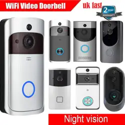 WiFi беспроводной видеодомофон двухсторонний разговор умный дверной звонок Камера Безопасности HD горячие дверные звонки