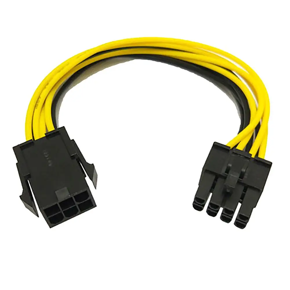1 шт. 6 контактный к 8 PCI E удлинитель преобразователя питания для видеокарты| |