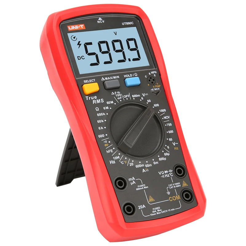 UNI T Uniform UT890C/UT890D + цифровой мультиметр Ручной диапазон True RMS многофункциональный