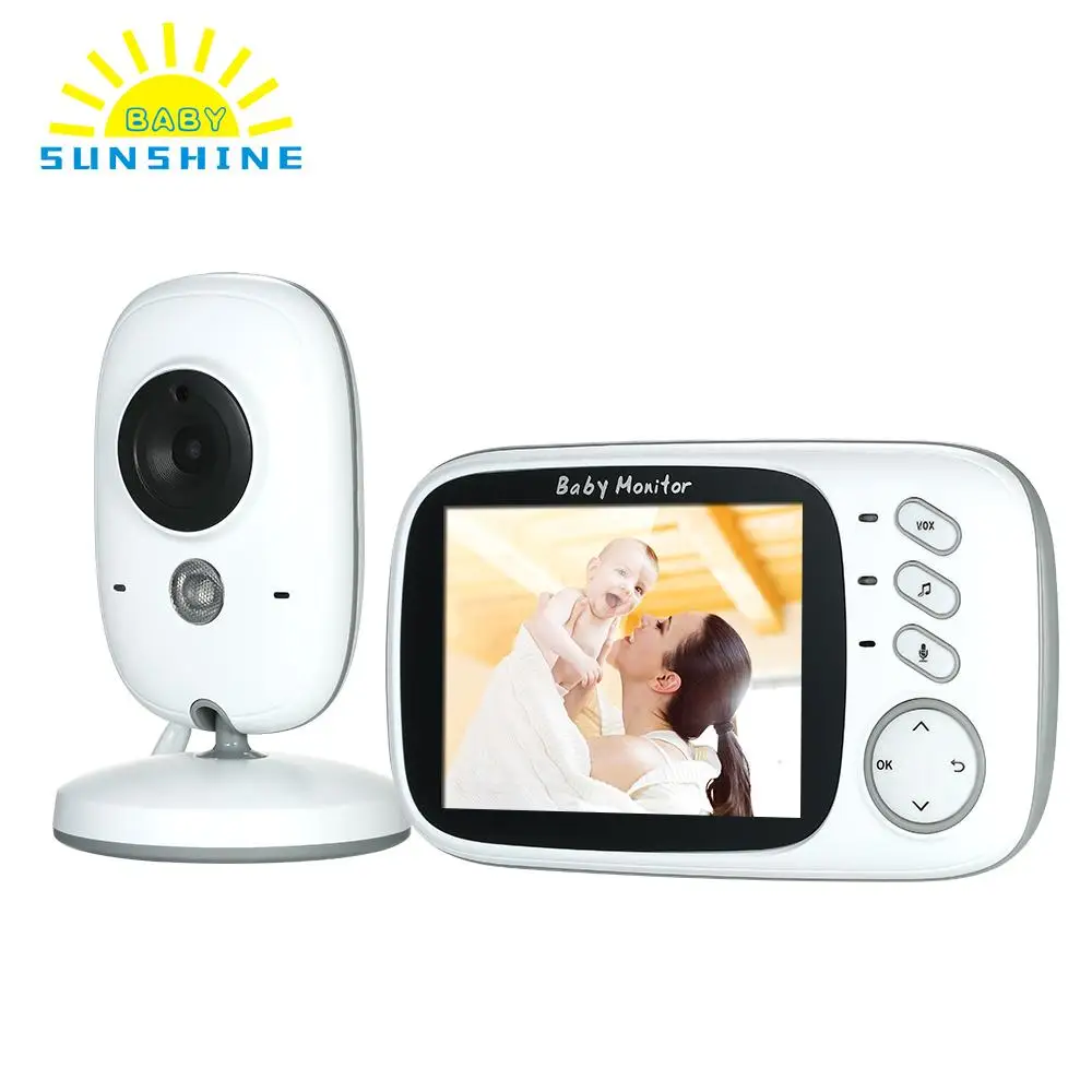 

2019 Color LCD Wireless Video Baby Monitor with Lullabies High resolution Night Vision Two-way Talkback Temperature Monitoring