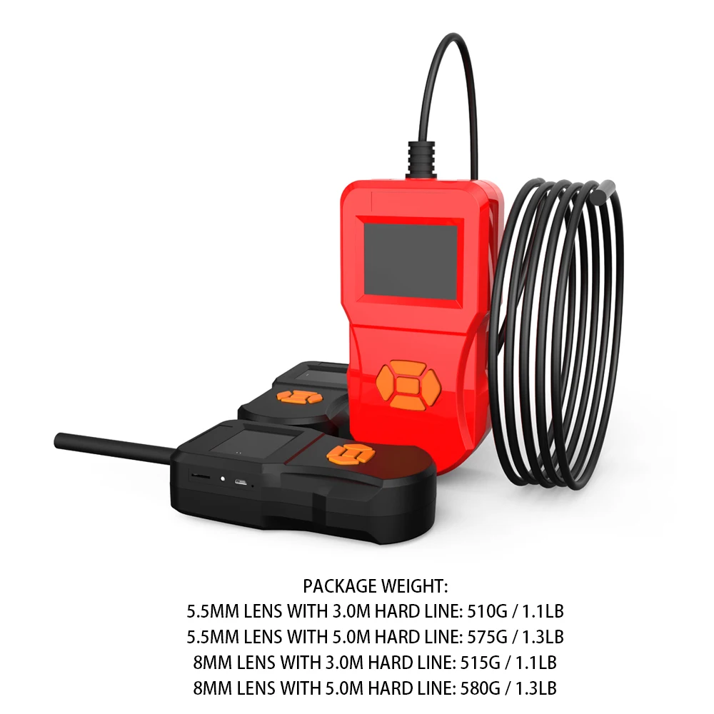 

IP67 Waterproof Endoscope HD 2.4 Inch Screen Camera Digital Detection Endoscope Handheld Endoscopes With Adjustable Led Lights