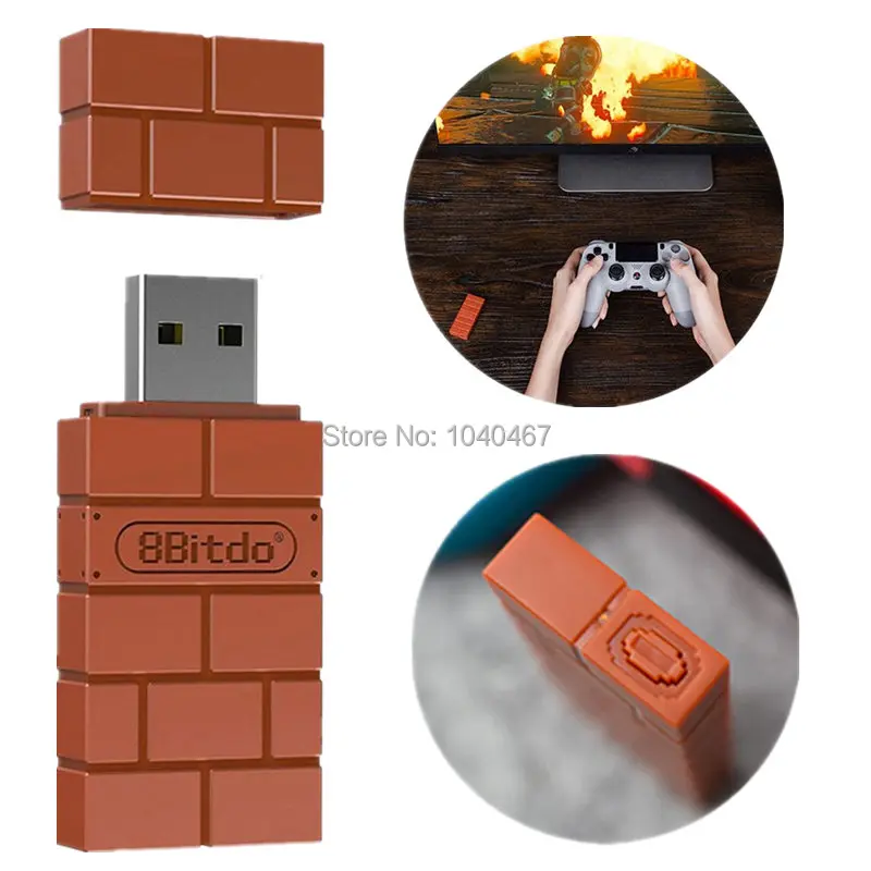 8Bitdo USB беспроводной Bluetooth адаптер геймпад приемник для Windows Mac переключатель Xbox один контроллер rend переключатель Joy con PS3 Pi