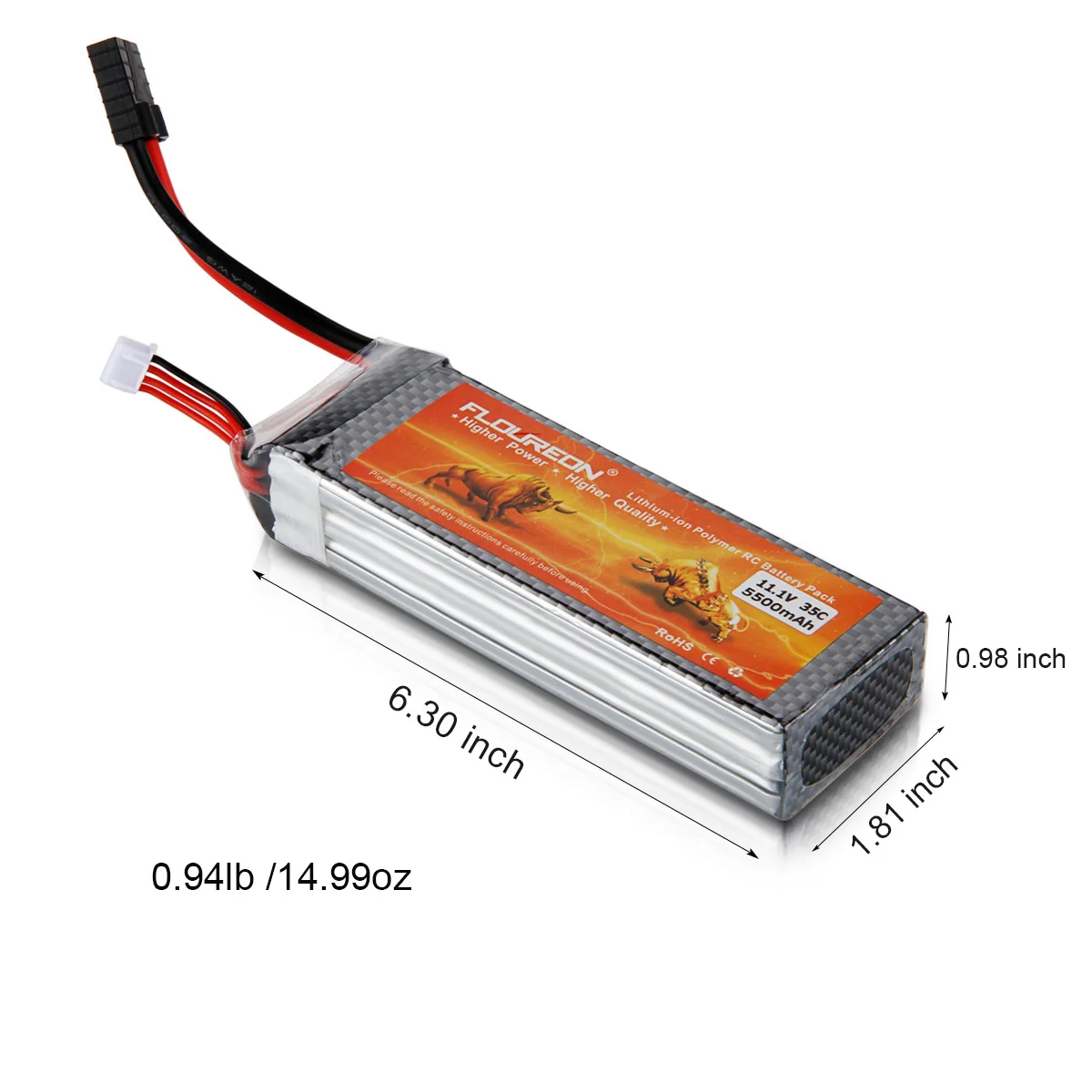 3S 35C 11 1 V 5500mAh (TRX Traxxas Plug) аккумуляторная батарея для DIY RC игрушки самолет вертолет