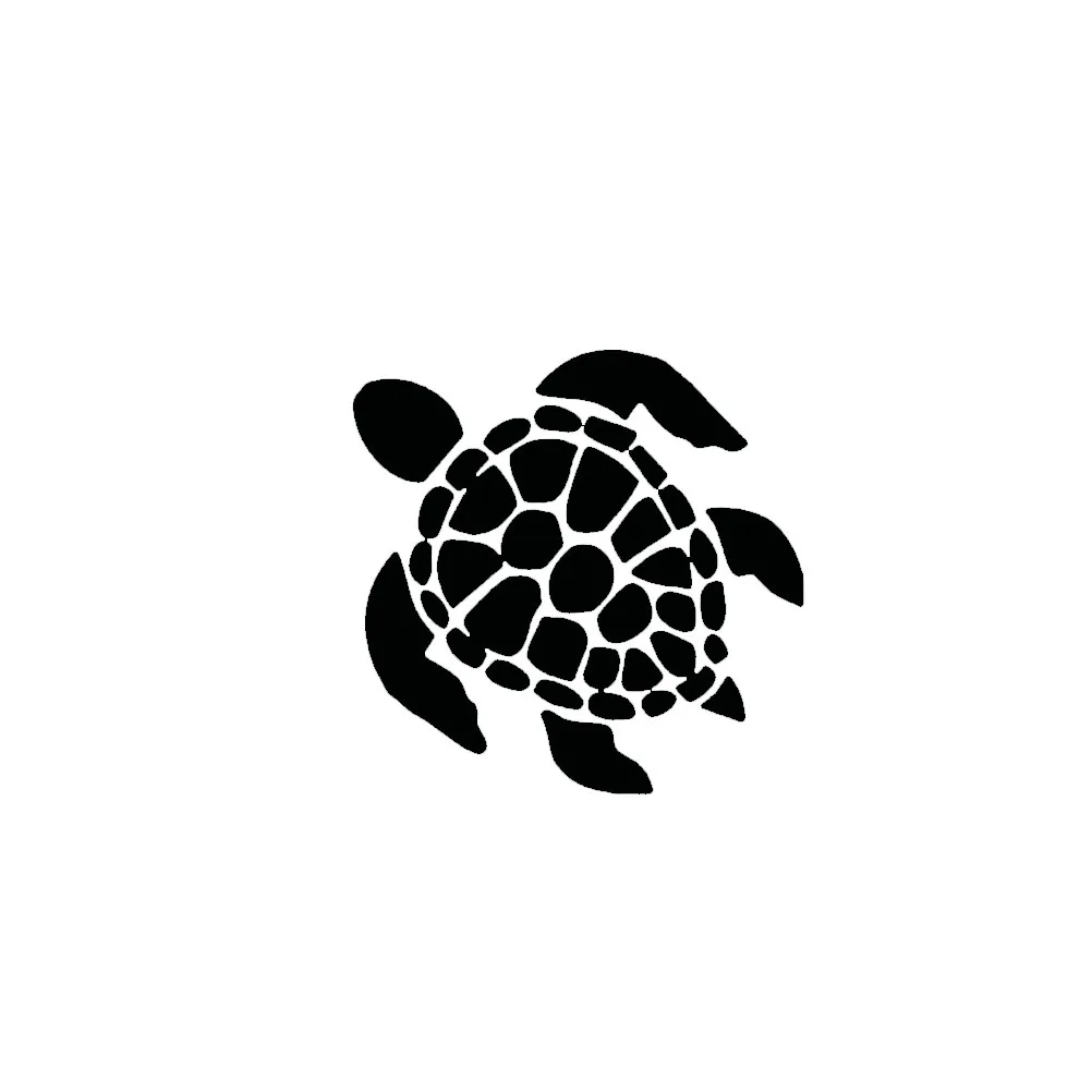 Beach Bumper Sticker Cooler or Car Windows Turtle Sticker Custom Mother and Baby Sea Turtle Vinyl Decal For Laptops