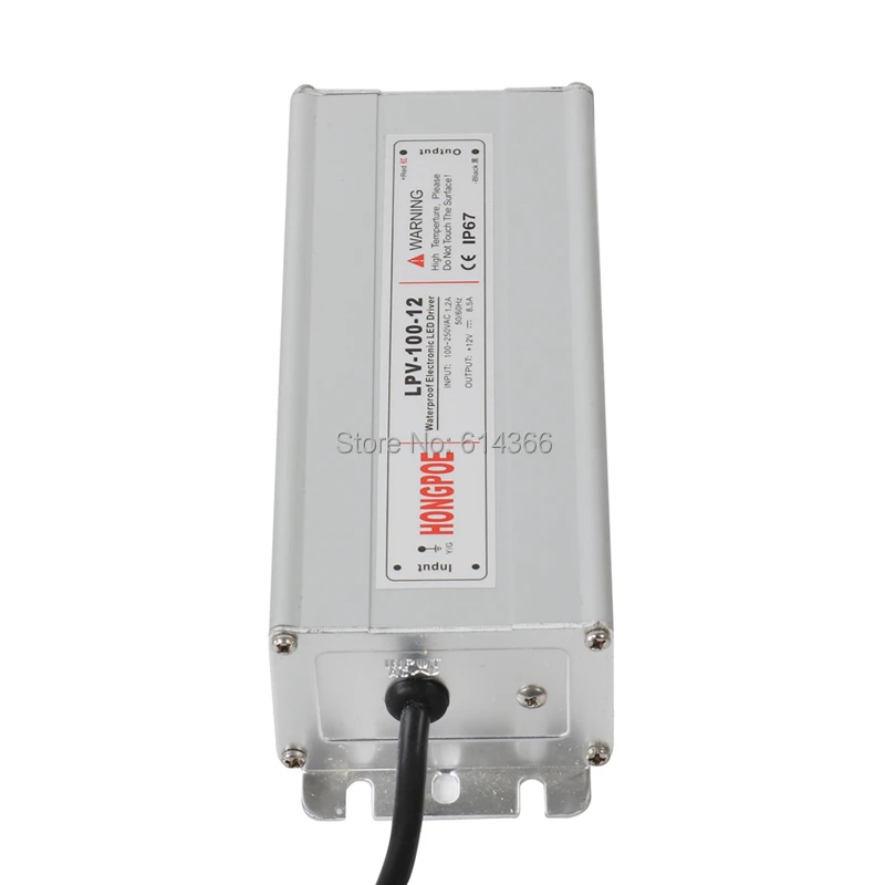 Светодиодный драйвер AC100 240V для DC12V 100W Водонепроницаемый IP67 светодиодный Питание