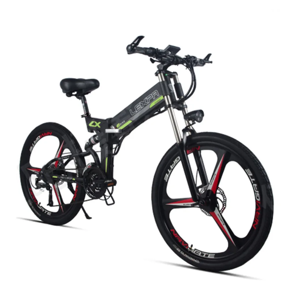 Cheap 26 "mountain Bike 48v400w Electric Motor Of High Speed Downhill Bike Gps Double Tail Suspension Electric Ebike 3