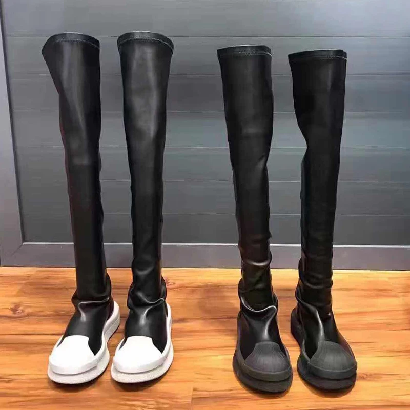 

bota feminina Shoes Woman Knight boots High Heels Round Toes Shell head Boots Over-the-knee Boots Woman zapatos de mujer