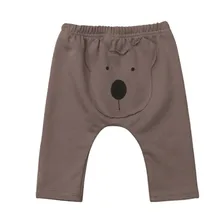 Милая Одежда для новорожденных мальчиков и девочек милые штаны-шаровары с животным принтом штаны для малышей повседневные штаны Новые Модные