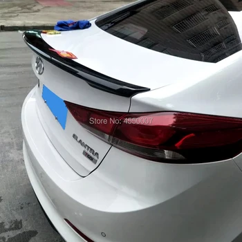 

UBUYUWANT For Hyundai Elantra Spoiler 2017 2018 Car Tail Wing Decoration High Quality ABS Plastic Rear Trunk Spoiler
