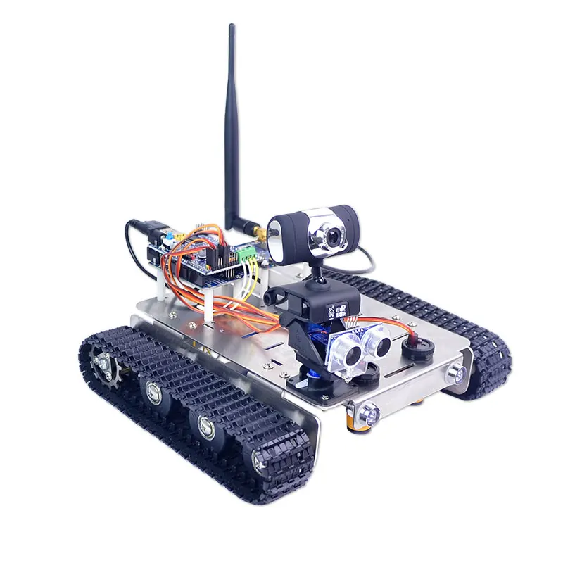  Xiao R DIY GFS WiFi Wireless Video Control Smart Robot Tank Car Kit with Camera for Arduino