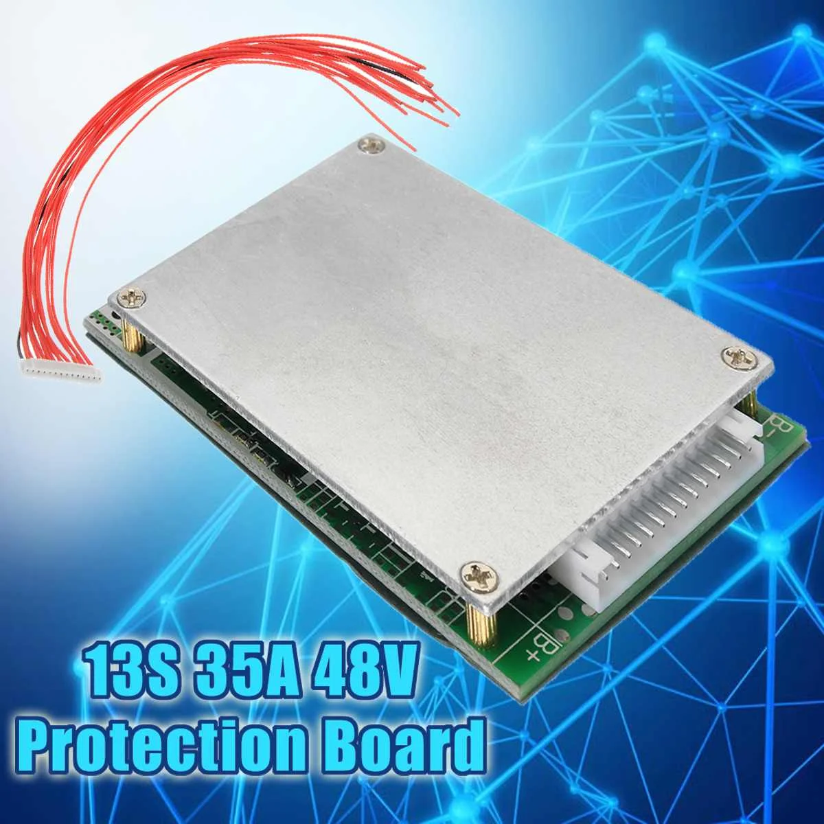 13S 35A 48V литий-ионная батарея Защитная плата BMS PCB с балансом для электрического велосипеда скутер