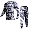 Ropa interior térmica para hombres, kit de ropa de compresión MMA, leggings, camiseta de culturismo, chándal de camuflaje ► Foto 3/6