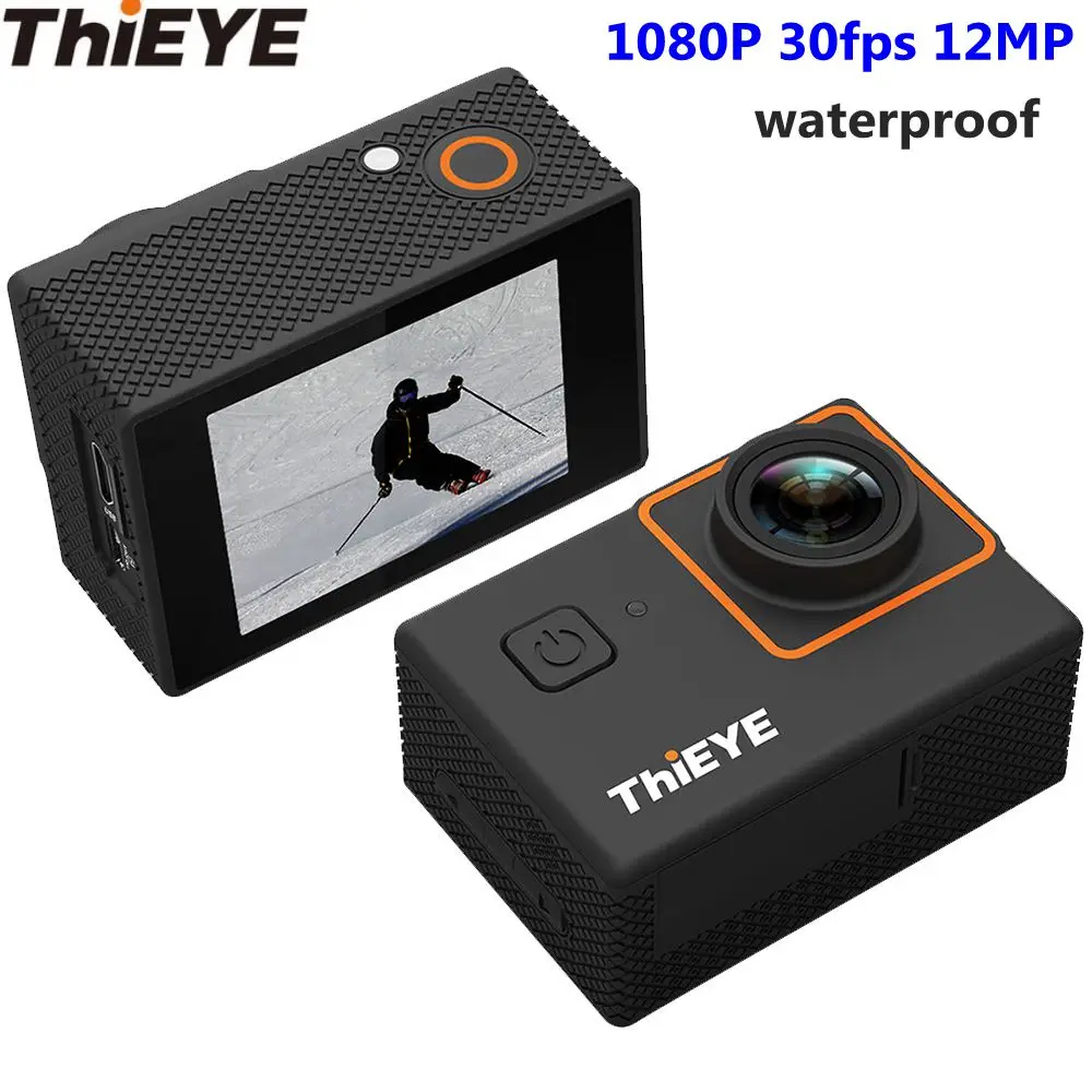 ThiEYE I20 1080 P HD 30fps 12MP экшн-Камера 2 0 &quotTFT lcd 170 широкоугольный подводный водостойкий 1/3