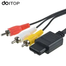 DOITOP AV TV RCA Video Cable Cord 180cm 6FT for Game Cube for SNES for Nintendo for N64 64 Game Video Games Cables A3 DOITOP AV TV RCA Video Cable Cord 180cm 6FT for Game Cube for SNES for Nintendo for N64 64 Game Video Games Cables A3