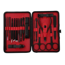 Набор кусачек для ногтей, бытовой комплект триммера для ногтей, маникюрный набор, пилочка для лица, инструмент для маникюра и педикюра, 18 шт