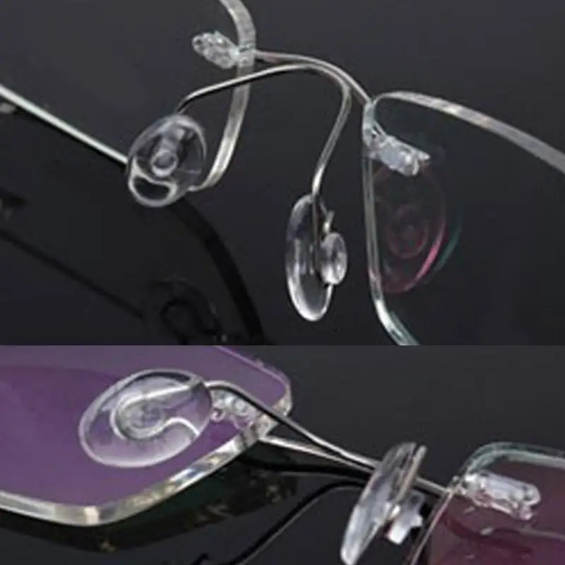 

2018 New 50 Pairs Silicone Eyeglass Sunglasses Spectacles Screw On Nose Pads Repair Tool