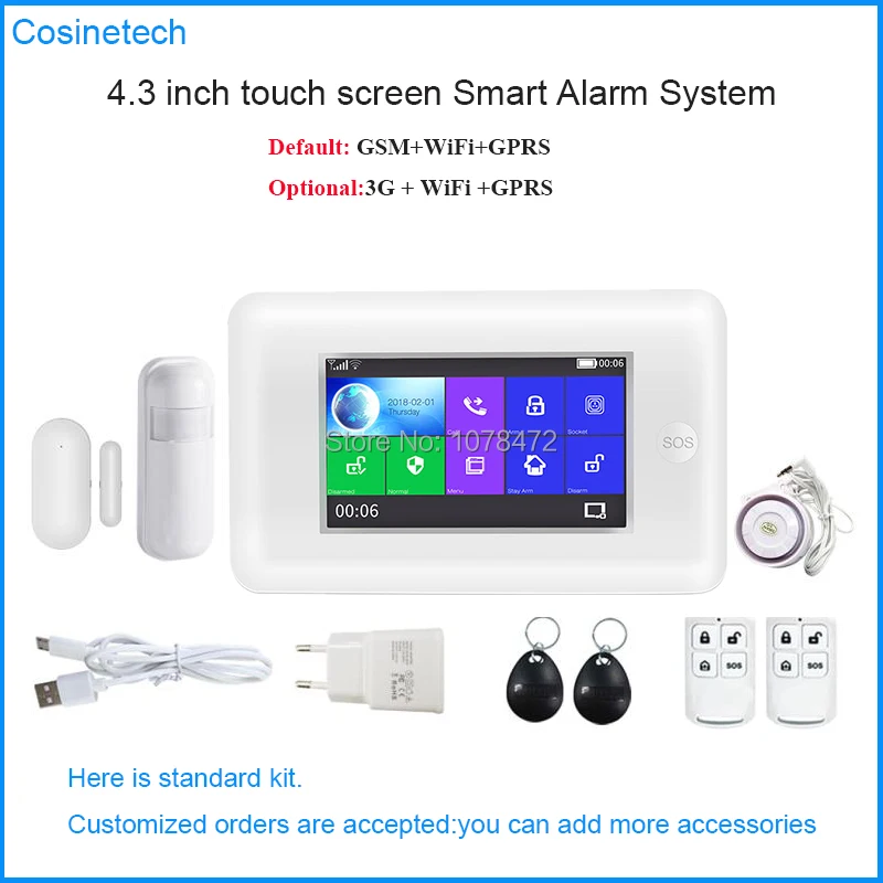New arrival GSM WIFI PG106 alarm system,APP controll Smart home Alarm