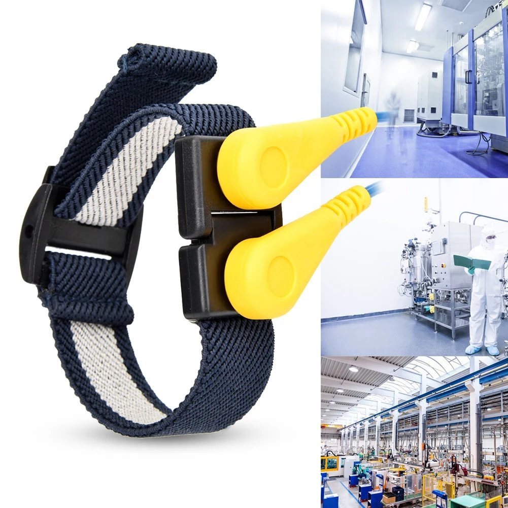 

PU Anti Static Wrist Strap Band Antistatic Electricity Grounding Adjustable Wristband
