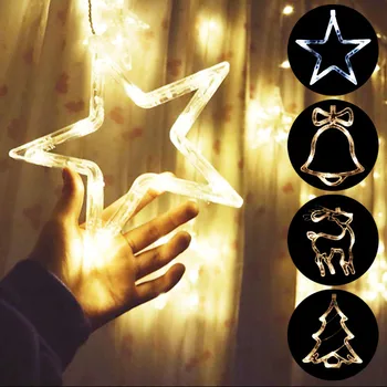 20 Led Christmas Bell Lights Christmas Party Vakantie Venster Decoratieve Sucker Lamp Batterij Aangedreven Vakantie Licht voor Thuis Decora 20 Led Christmas Bell Lights Christmas Party Vakantie Venster Decoratieve Sucker Lamp Batterij Aangedreven Vakantie Licht voor Thuis Decora