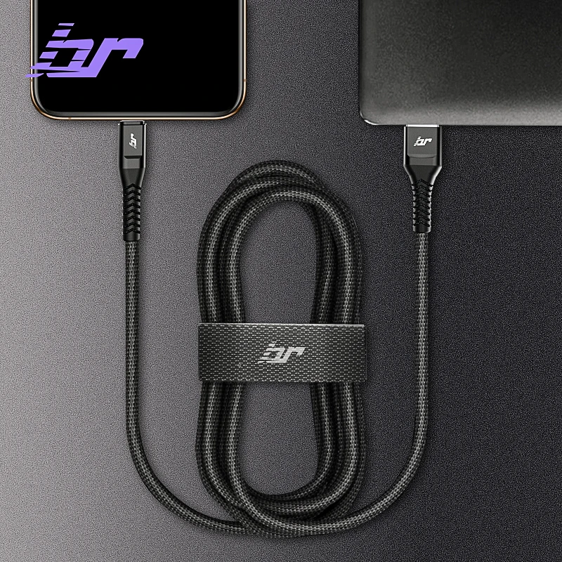 Goedkoop BR Luxe USB Kabel Voor iPhone XS MAX XR Kabel Snelle Data Voor iPhone X 8 7 6 SE Kabels voor iPad Opladen SR USB Draad Cord Oplader