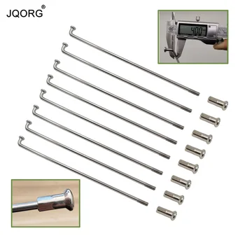 

8 Gauge Diameter 4.0 mm J-bend Motorcycle Spokes Material 304 Stainless Steel Round Body Sliver Motocross Spokes With 22 mm Nuts
