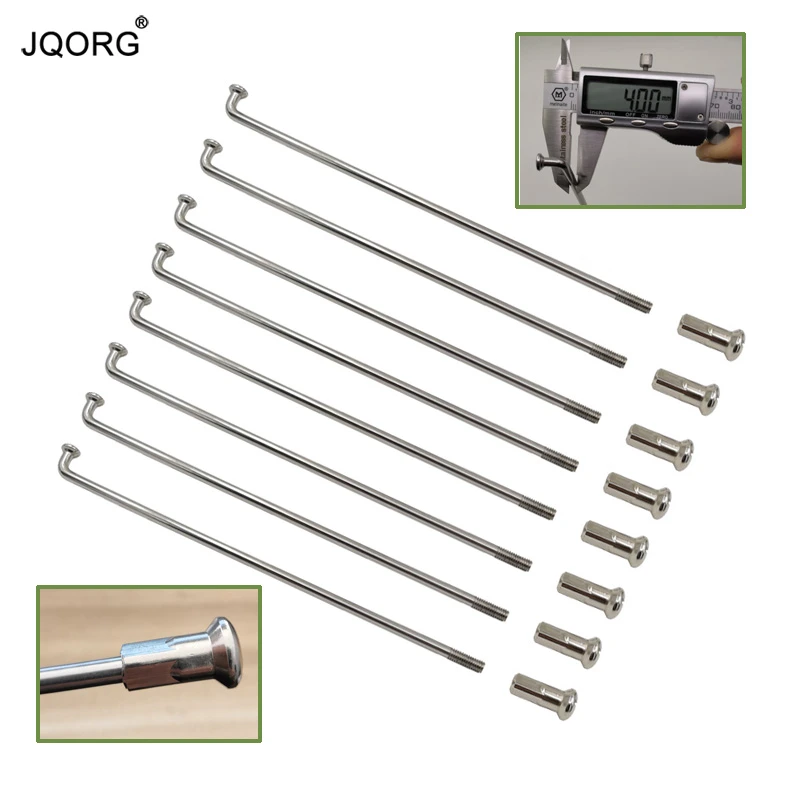 8 Gauge Diameter 4.0 mm J bend Motorcycle Spokes Material 304 Stainless