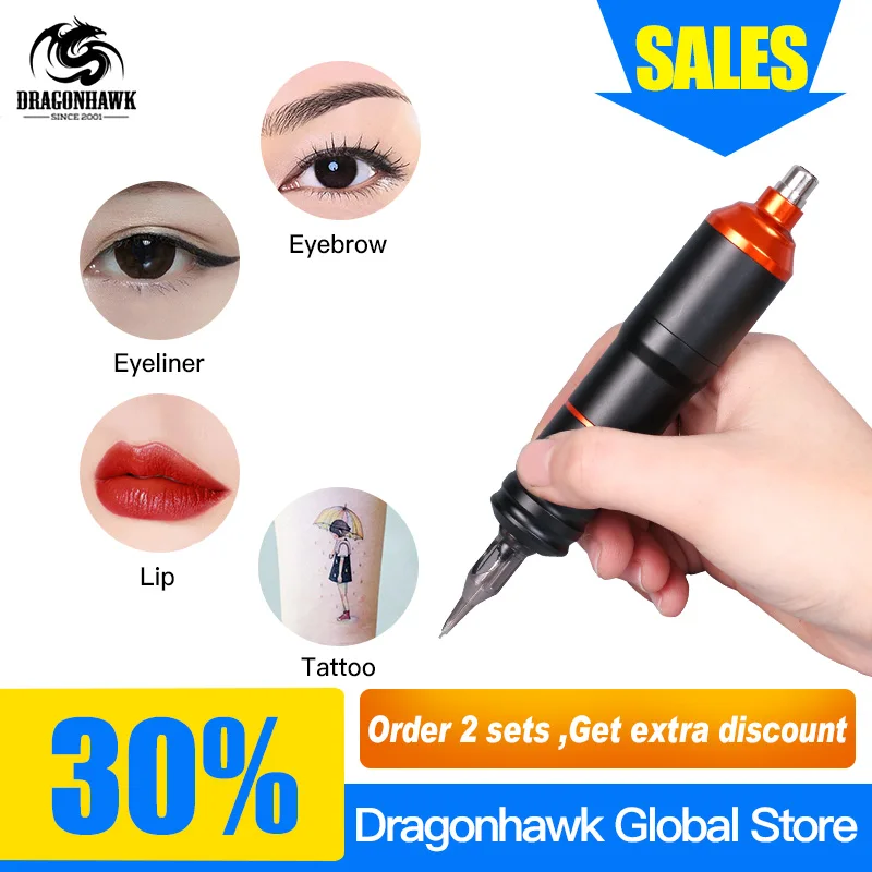 

Professional Tattoo Permanent Makeup Pen Machine Eyebrow Makeup Eyebrow Lip Tattoo Machine Import Motor Pen Gun Free Shipping
