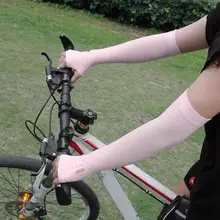 Охлаждающая рука рукава Бег Велоспорт Баскетбол рука рукава Защита от солнца рука Manguito Спорт mangas deportivas para brazo