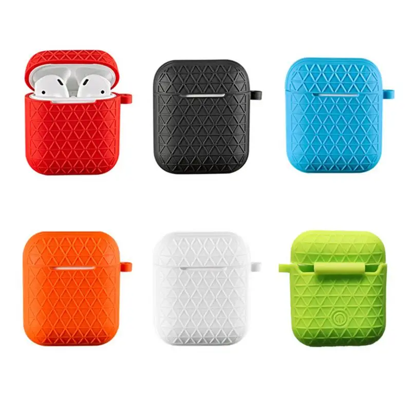 Беспроводной кейс для bluetooth-гарнитуры Airpods силиконовая зарядная коробка Защитная
