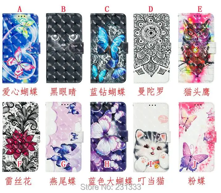 3D Bling Cartoon Wallet Leather Pouch For Samsung Galaxy S10 S10E A8 A9 J2 PRO 2018 S9 PLUS A6 J6 Flower Stand Skin Cover 50PCS | Мобильные