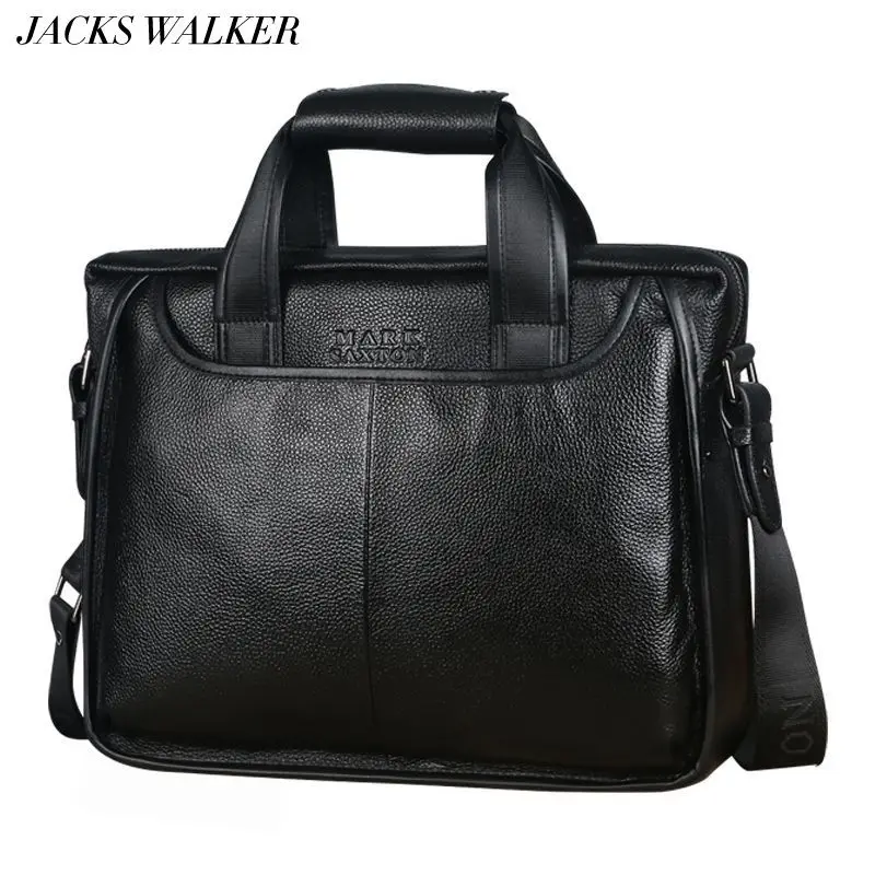 

New Luxury 100% Natural Genuine Leather Briefcase Male Famous Brand Real Leather Soft Real Casual Business Men Briefcases Bag